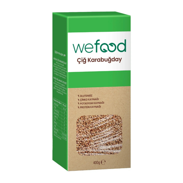 Wefood Glütensiz Çiğ Karabuğday 400 gr