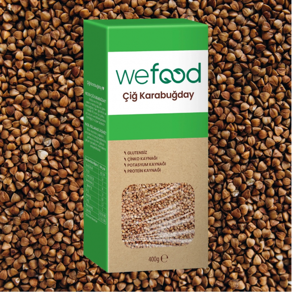 Wefood Glütensiz Çiğ Karabuğday  400 gr - 2