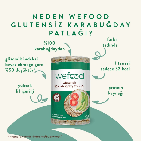 Wefood Glutensiz Karabuğday Patlağı  100 gr - 3