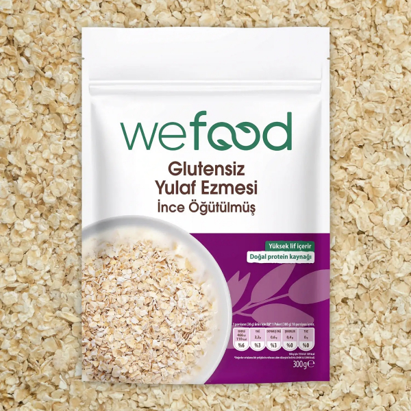 Wefood İnce Öğütülmüş Glutensiz Yulaf Ezmesi  300 gr - 2