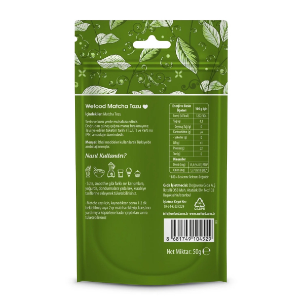 Wefood Matcha Tozu  50 gr - 8