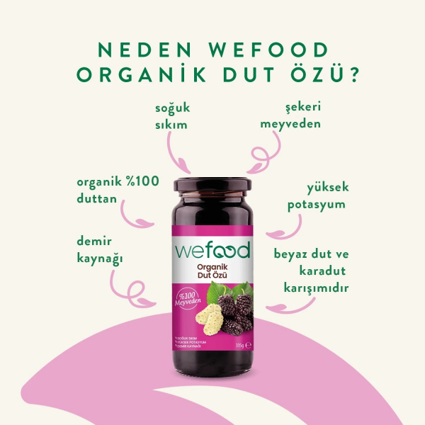Wefood Organik Dut Özü Soğuk Sıkım  315 gr - 3