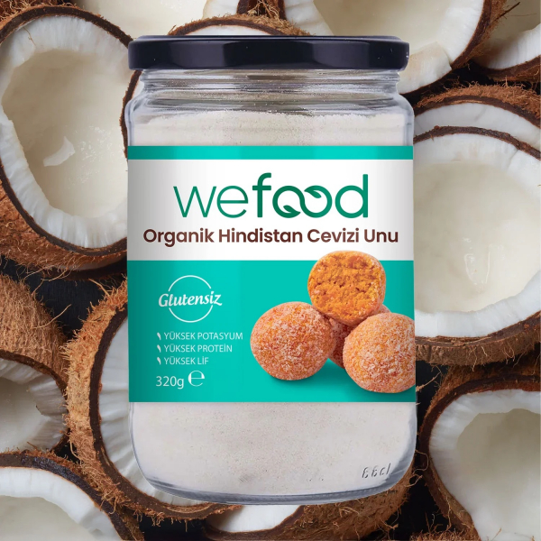 Wefood Organik Hindistan Cevizi Unu  320 gr - 2