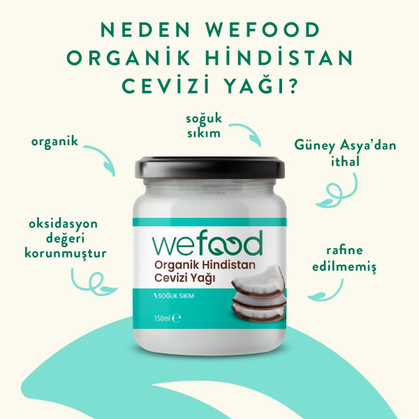 Wefood Organik Hindistan Cevizi Yağı  150 ml - 3