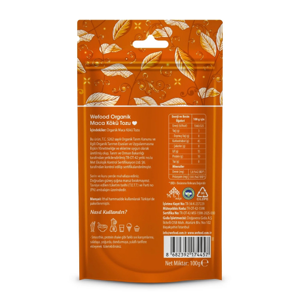 Wefood Organik Maca Tozu  100 gr - 4