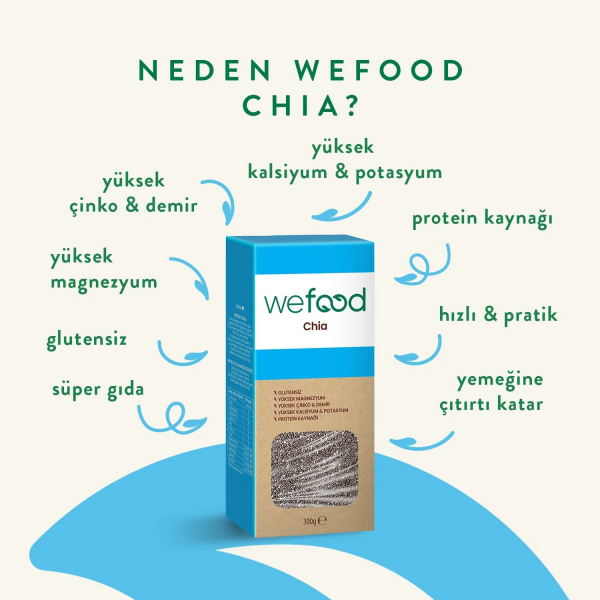 Wefood Siyah Chia  300 gr - 4