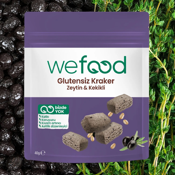 Wefood Zeytinli & Kekikli Kraker  40 gr - 2