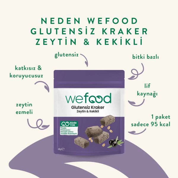 Wefood Zeytinli & Kekikli Kraker  40 gr - 3