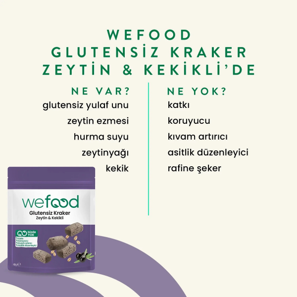 Wefood Zeytinli & Kekikli Kraker  40 gr - 4