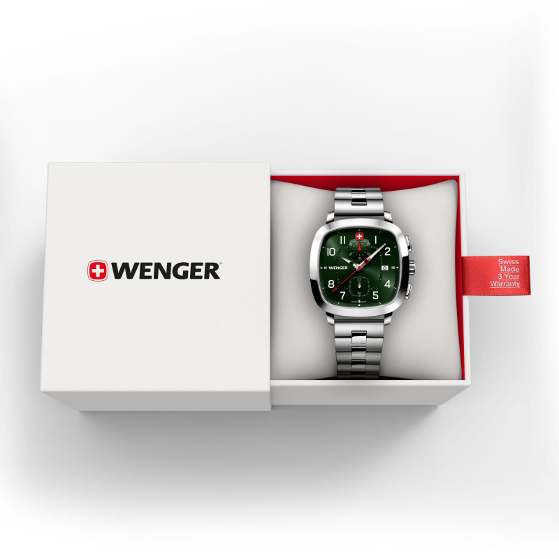 Wenger 01.1933.112 Vintage Sport Chrono 39.5mm Erkek Kol Saati - 2