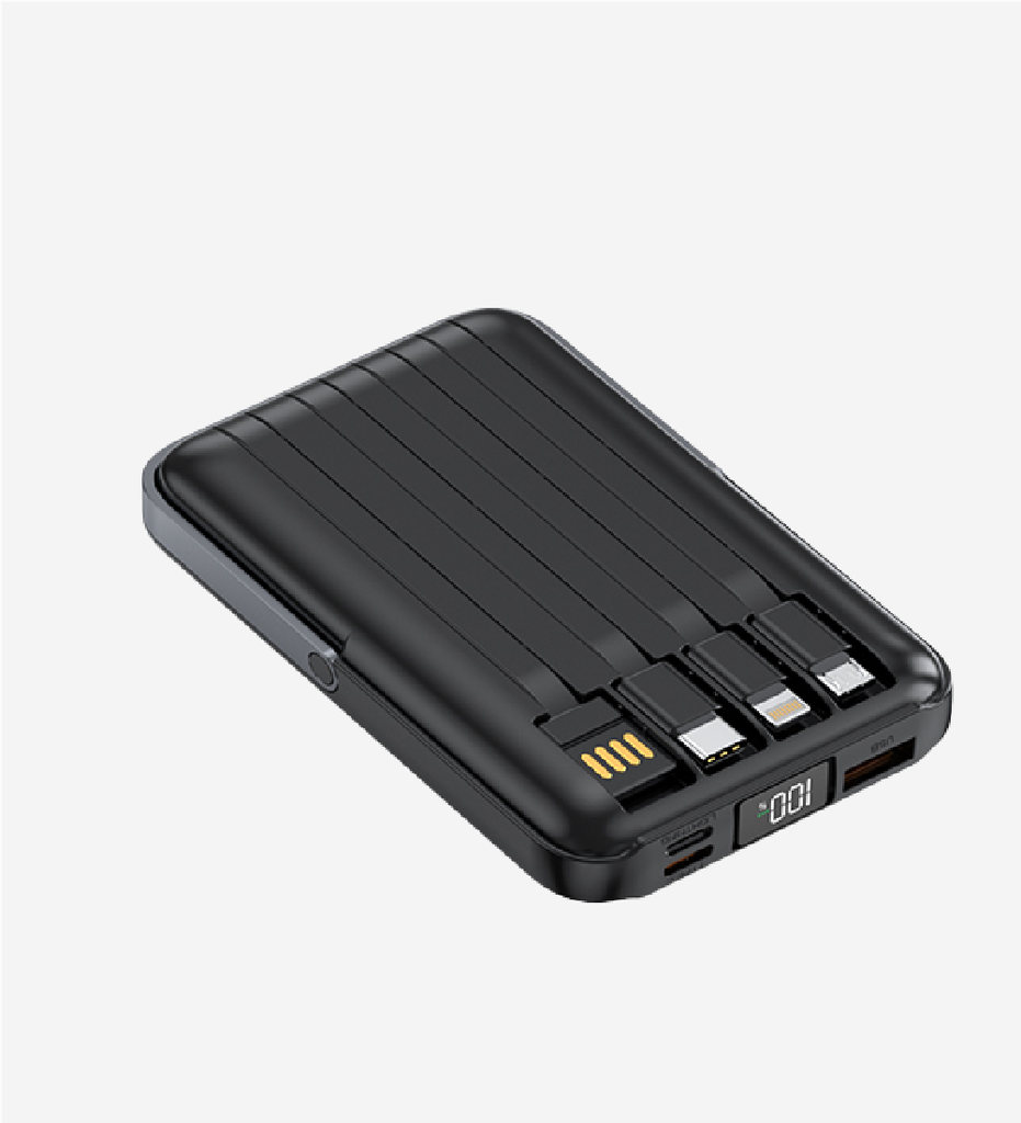 WF27 Strong 10000 mAh 15W Wireless Power Bank With 4 in 1 self cable - 3