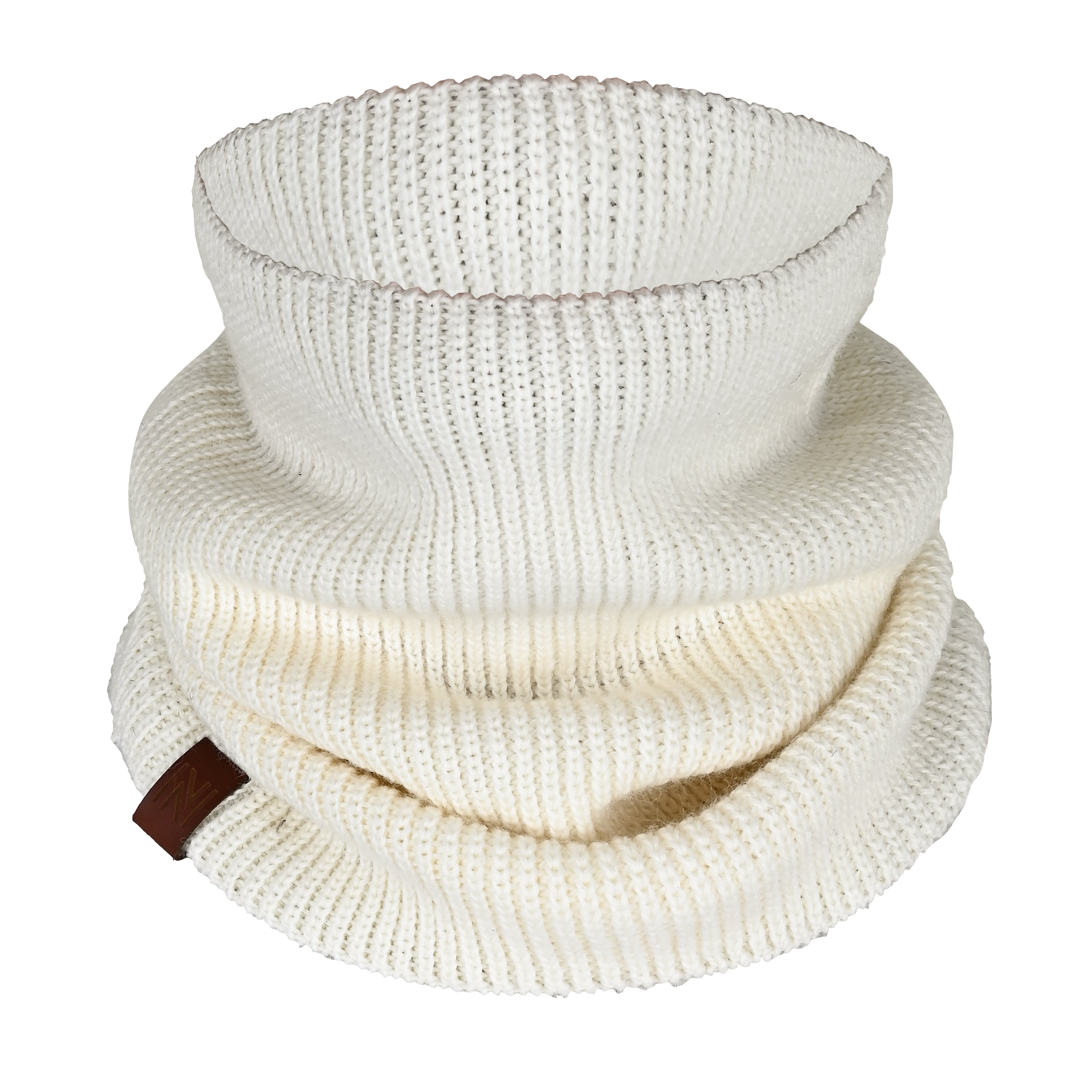 Winter Set %70 Merino Yünü Termal Bere Boyunluk ve Eldiven 3'lü Kış Seti - Ekru - 15