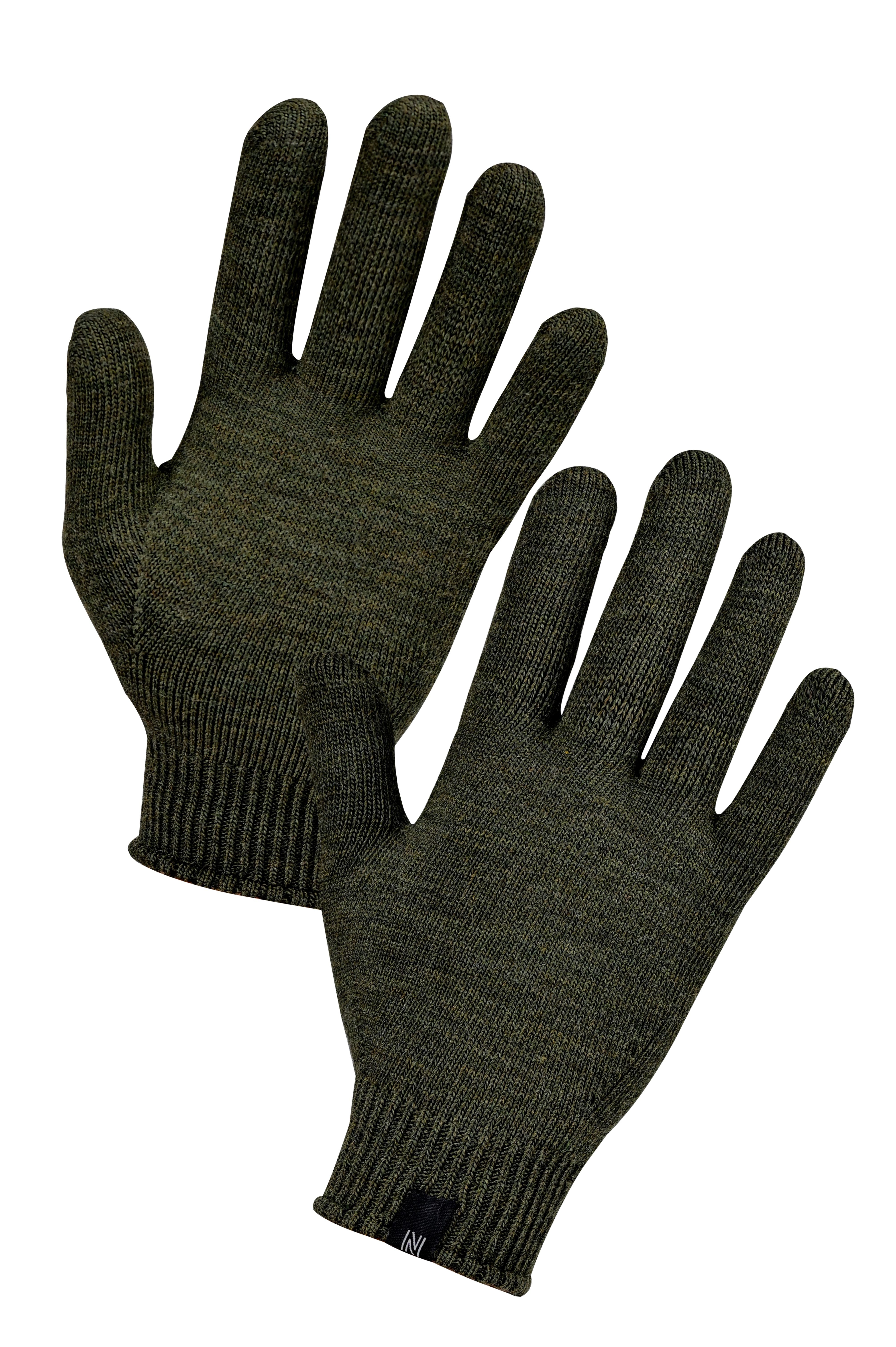 Winter Set %70 Merino Yünü Termal Bere ve Eldiven 2'li Kış Seti - Yeşil - 3