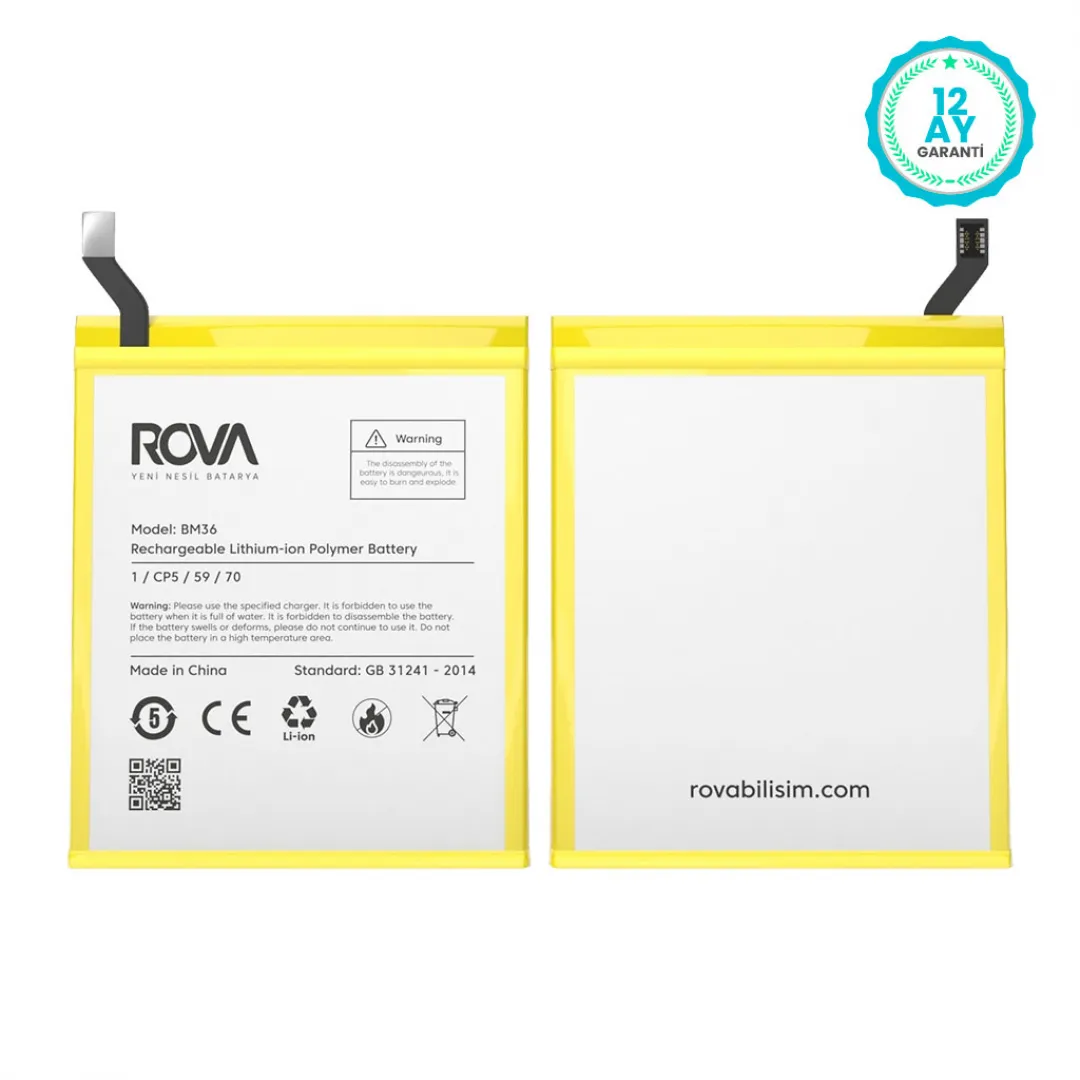 Rova Xiaomi Mi 5S BM36 Batarya Pil 3200 mAh - 3