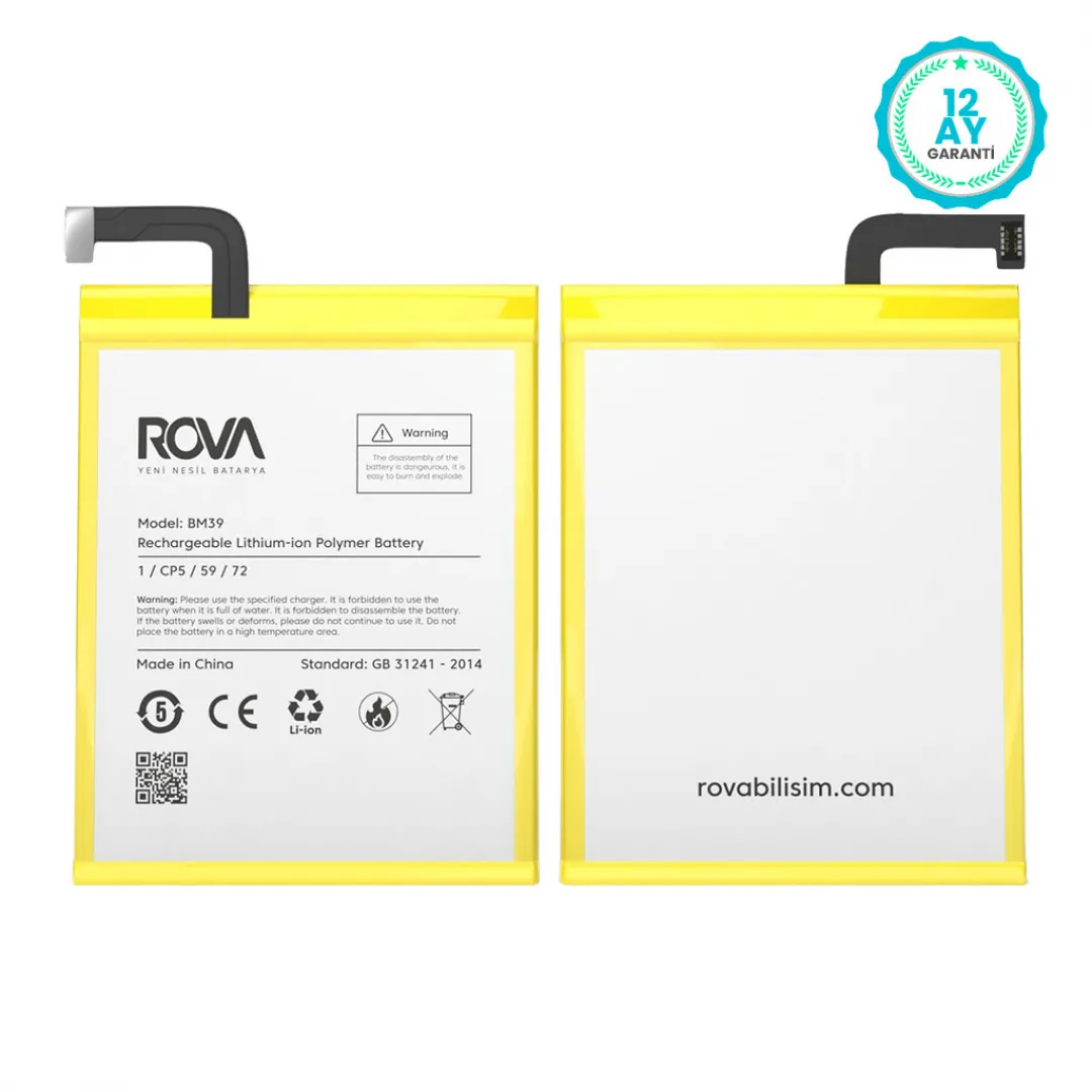 Rova Xiaomi Mi 6 Prime BM39 Batarya Pil 3250 mAh - 3