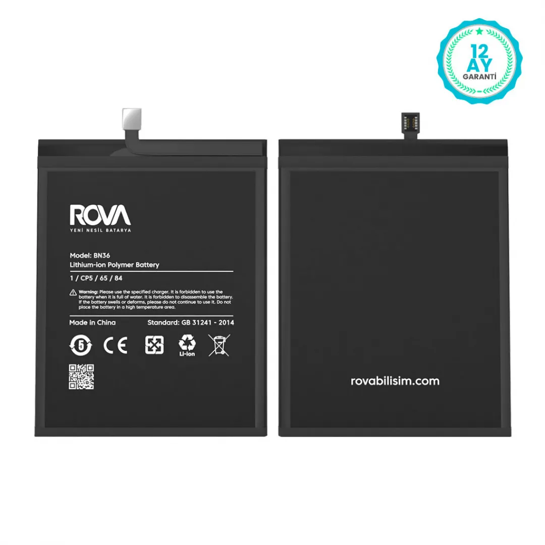 Rova Xiaomi Mi A2 Batarya Pil 3010 mAh - 3