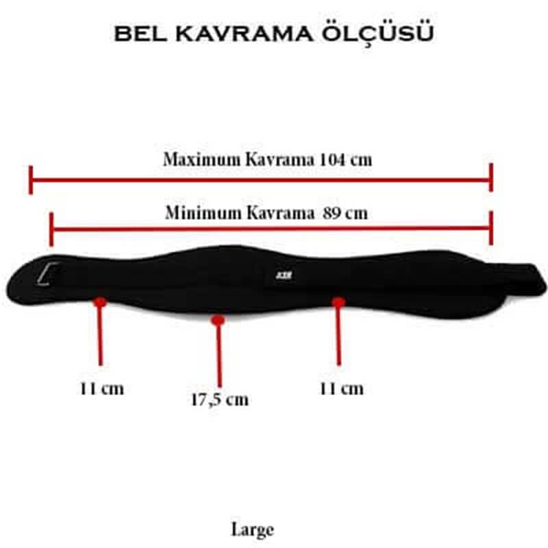 XTR Fitness Ağırlık Kemeri Siyah