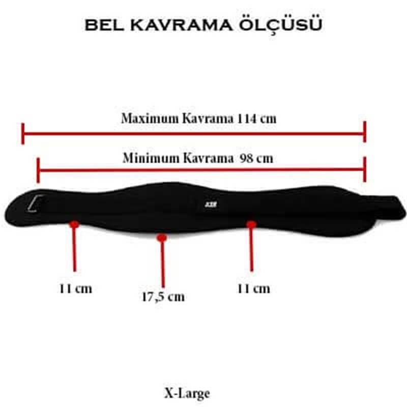 XTR Fitness Ağırlık Kemeri Siyah - 2