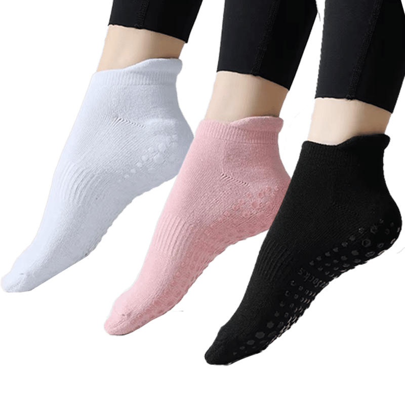 XTR Fitness Kısa Yoga ve Pilates Çorabı 3'lü Set