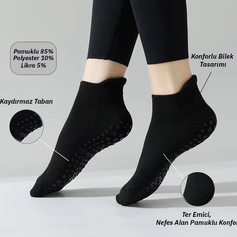 XTR Fitness Kısa Yoga ve Pilates Çorabı - 4