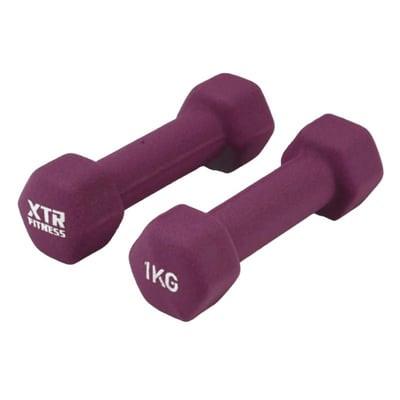 XTR Fitness Vinil Neopren Dambıl 1 Kg X 2 Adet