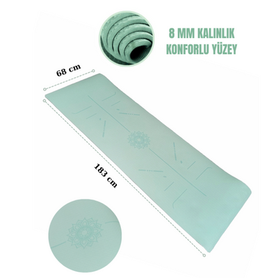 XTR Fitness Yoga Matı ve Pilates Minderi Tpe 8 Mm - 8
