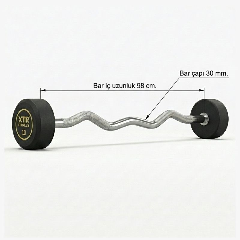 XTR Fitness Z Barbell (Sabit) 10 Kg - 3