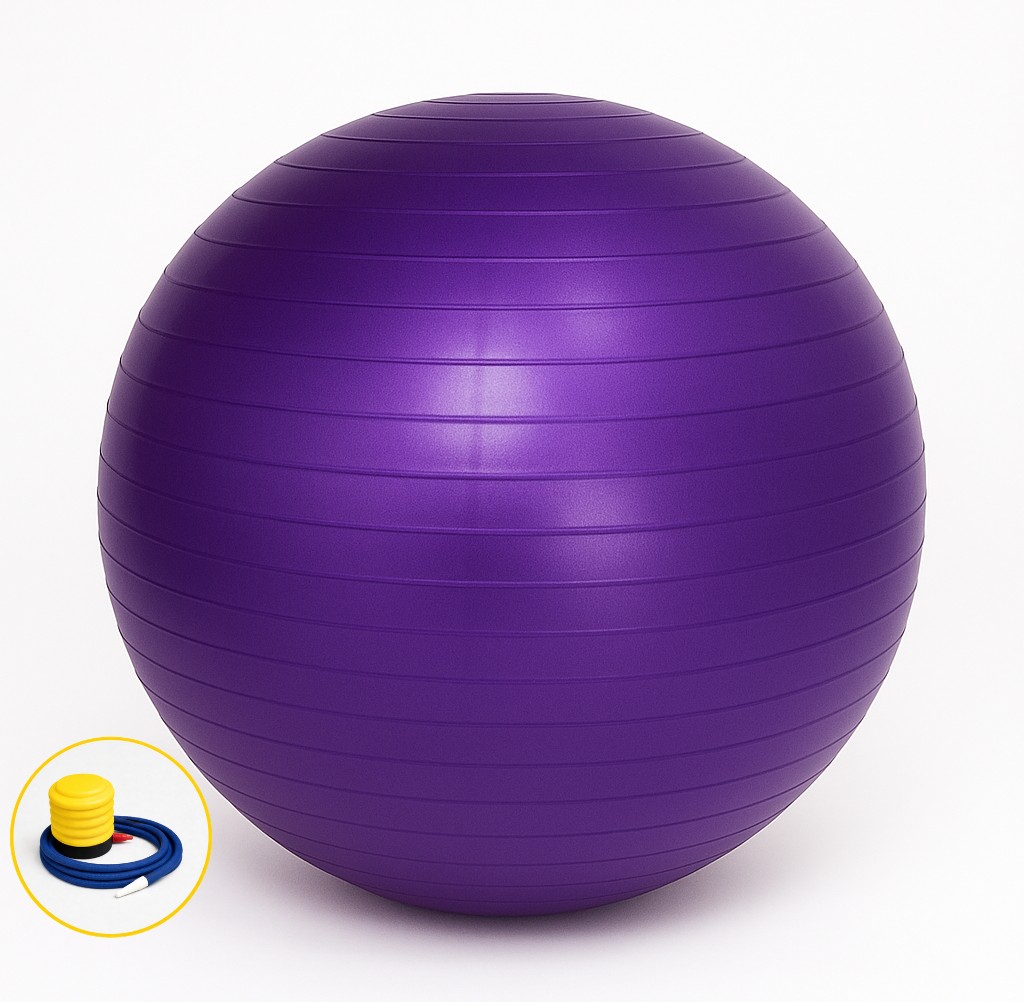 Yeni Nesil Pilates Topu + Pompa Profesyonel Dayanıklı Fitness Yoga Denge Egzersiz Pilates Topu