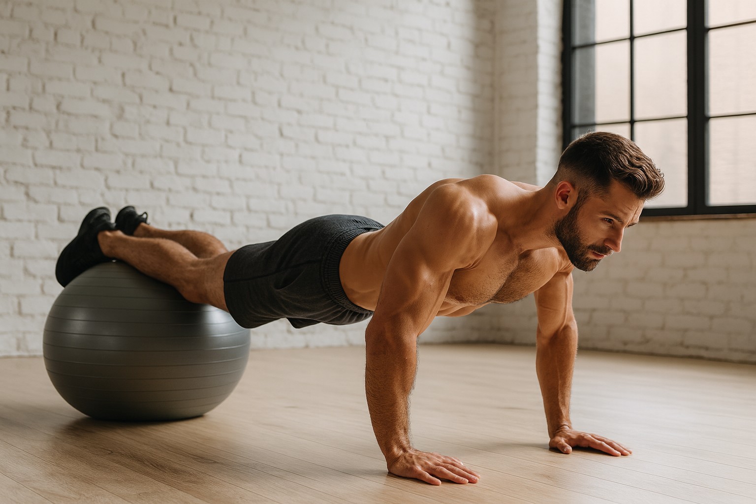 Yeni Nesil Pilates Topu + Pompa Profesyonel Dayanıklı Fitness Yoga Denge Egzersiz Pilates Topu - 3