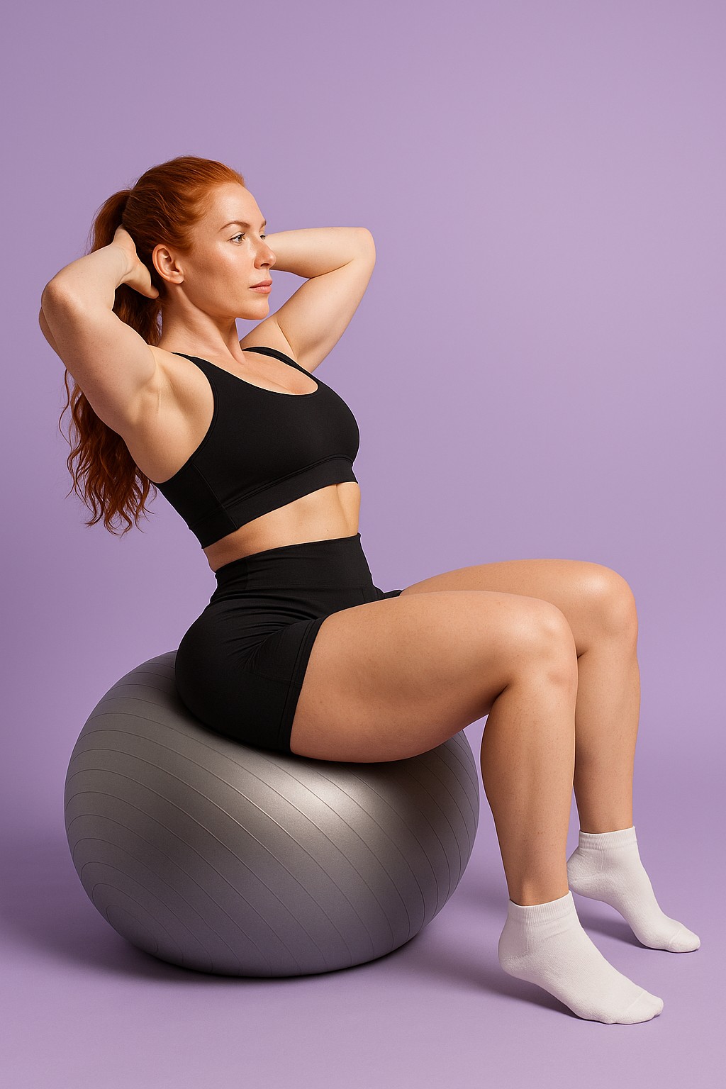 Yeni Nesil Pilates Topu + Pompa Profesyonel Dayanıklı Fitness Yoga Denge Egzersiz Pilates Topu - 6