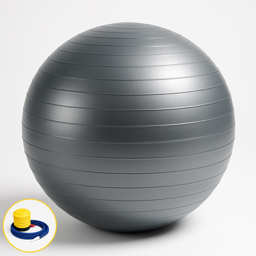 Yeni Nesil Pilates Topu + Pompa Profesyonel Dayanıklı Fitness Yoga Denge Egzersiz Pilates Topu - 9