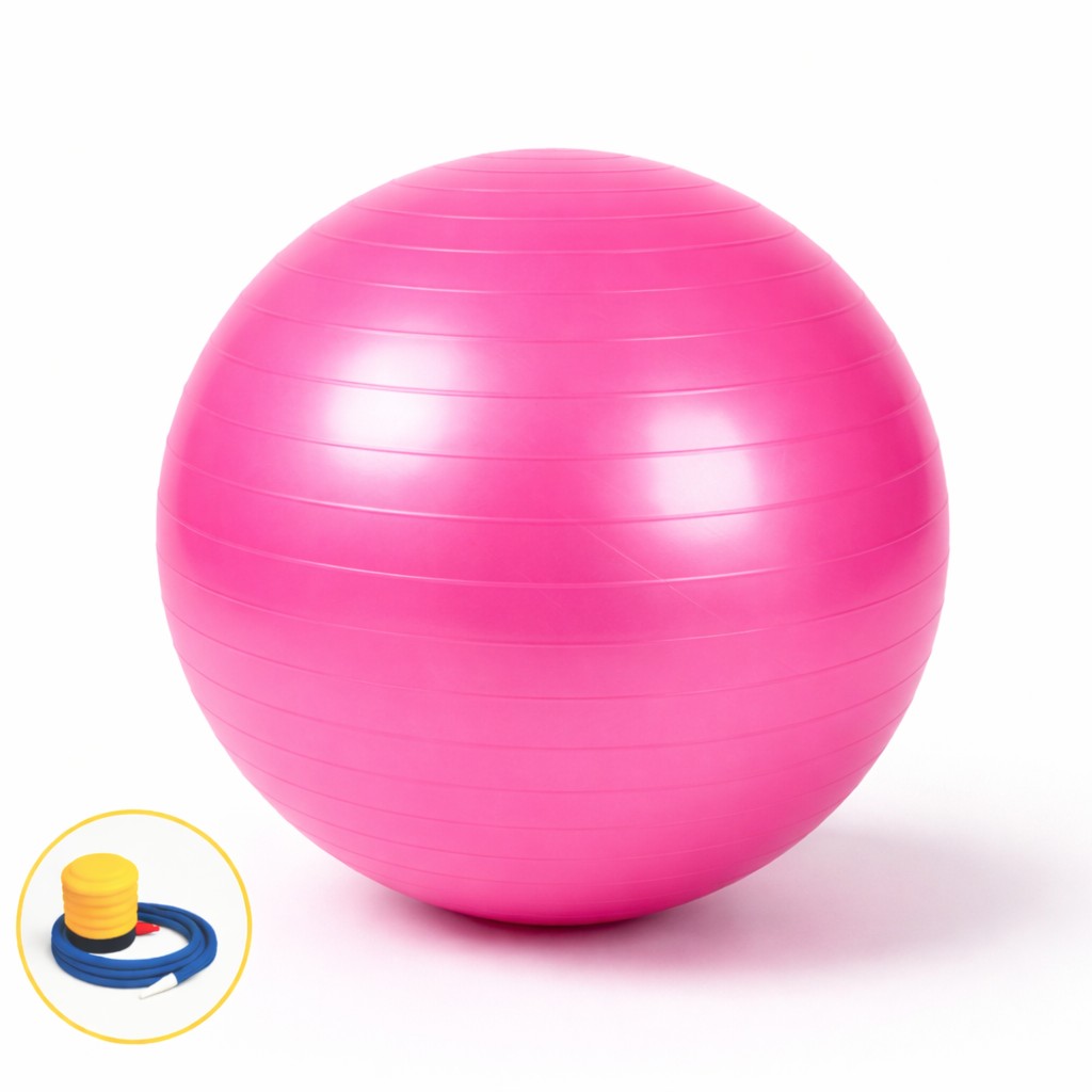 Yeni Nesil Pilates Topu + Pompa Profesyonel Dayanıklı Fitness Yoga Denge Egzersiz Pilates Topu - 10