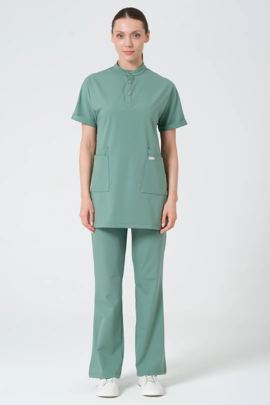 YEŞİL - AMELİYATHANE PERSONELİ  İSPANYOL PAÇA ALT ÜNİFORMA  (ELITE) - 4