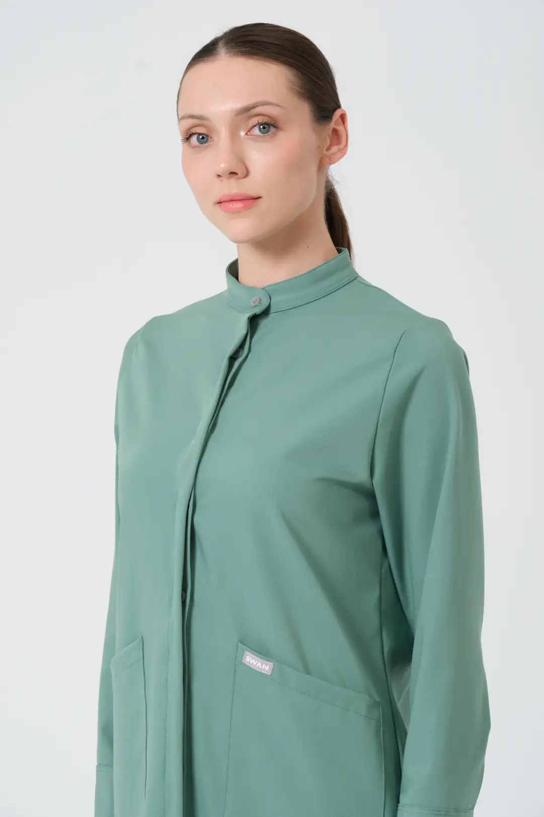 YEŞİL - AMELİYATHANE PERSONELİ TESETTÜR ÜST ÜNİFORMA (ELITE)