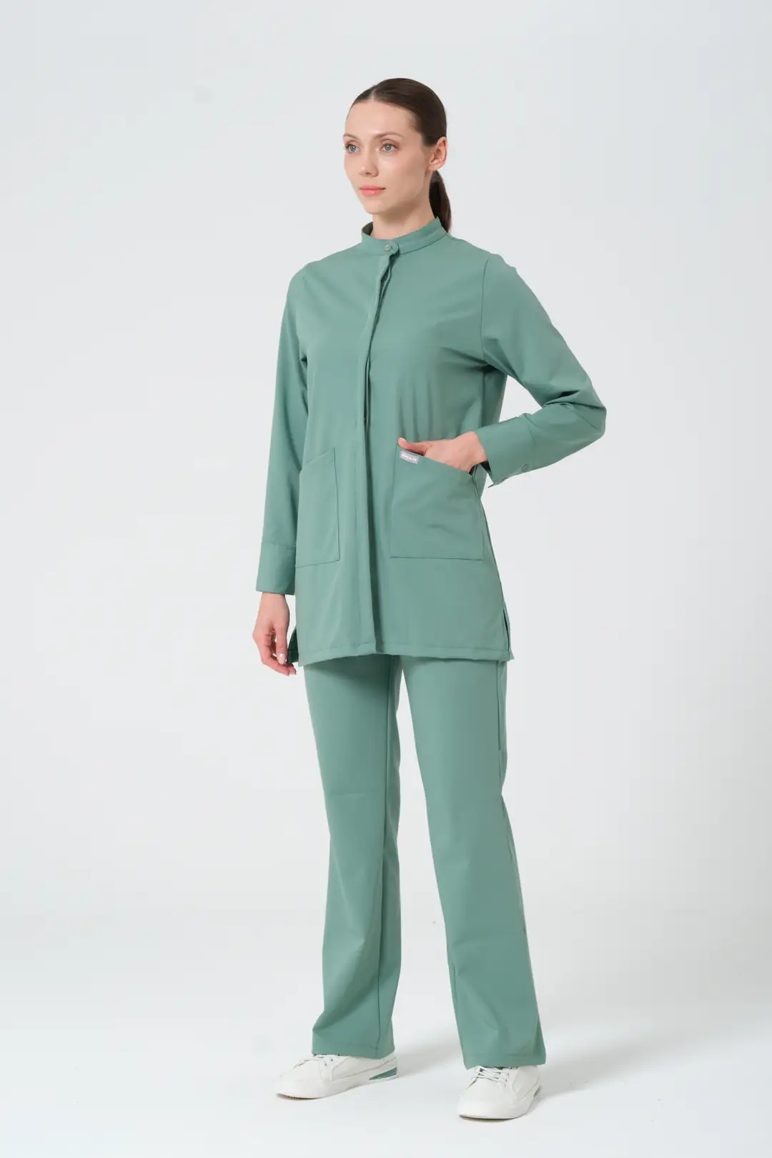 YEŞİL - AMELİYATHANE PERSONELİ TESETTÜR ÜST ÜNİFORMA (ELITE) - 3