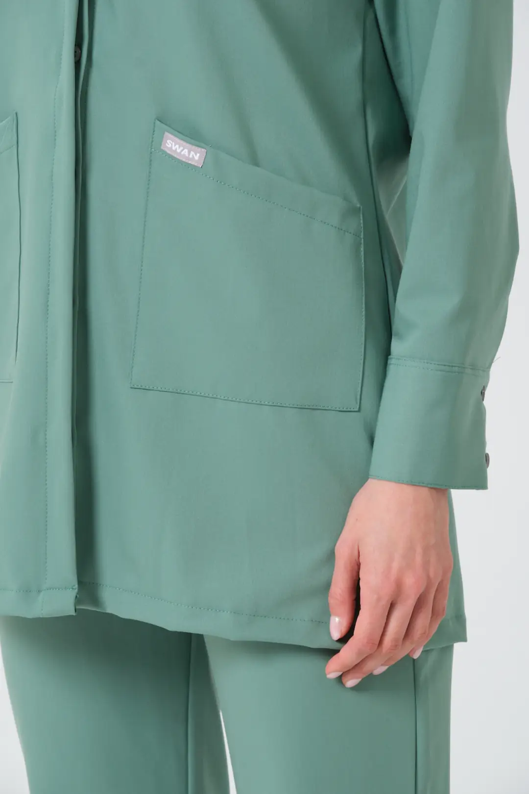 YEŞİL - AMELİYATHANE PERSONELİ TESETTÜR ÜST ÜNİFORMA (ELITE) - 4