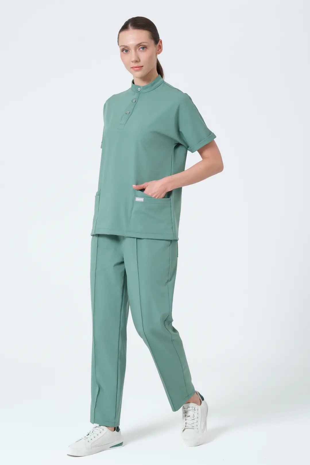 YEŞİL - AMELİYATHANE PERSONELİ ÜST  ÜNİFORMA (ELIT) - 4