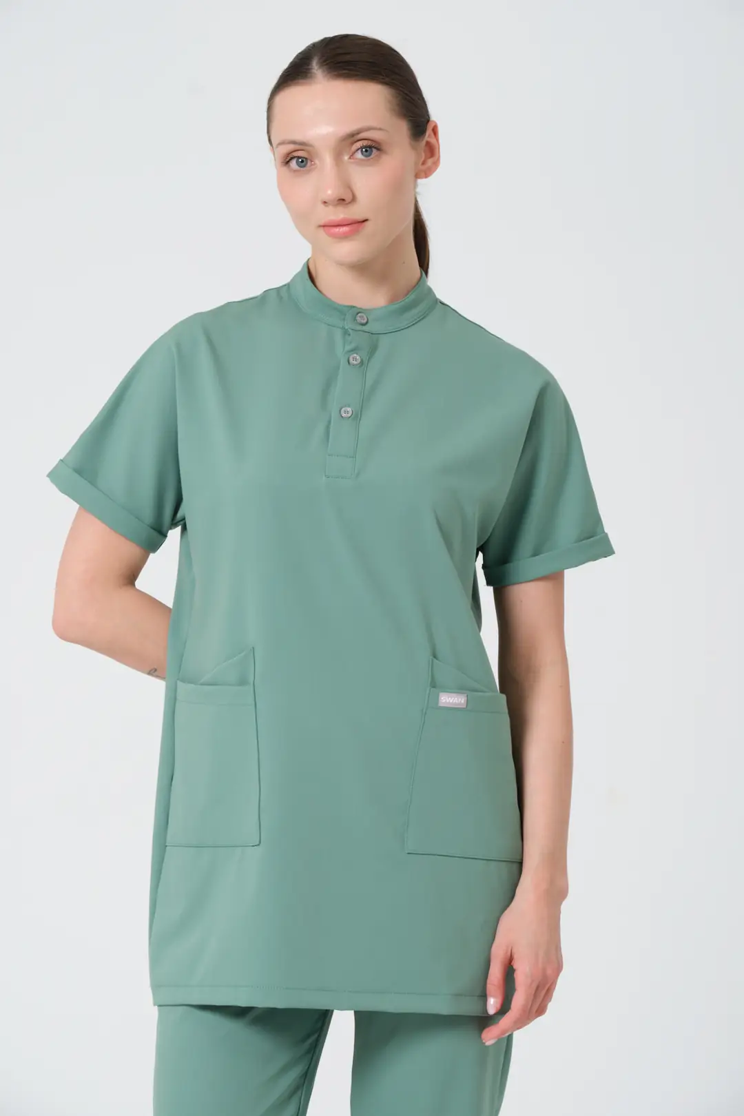 YEŞİL - AMELİYATHANE PSERSONELİTESETTÜR ÜST ÜNİFORMA (ELITE)