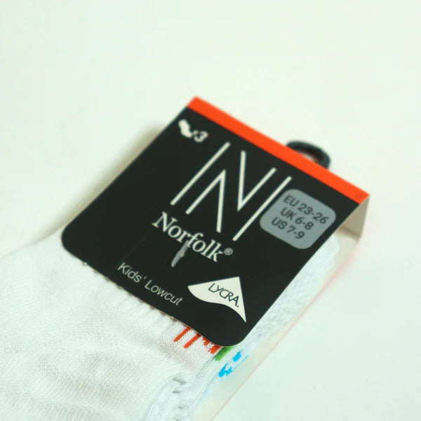 Yogi Pamuklu Günlük Konforlu Çocuk Çorabı 3'lü Paket Beyaz - 3