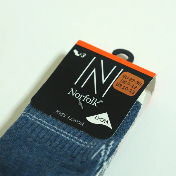 Yogi Pamuklu Günlük Konforlu Çocuk Çorabı 3'lü Paket Lacivert/Krem/Gri - 3