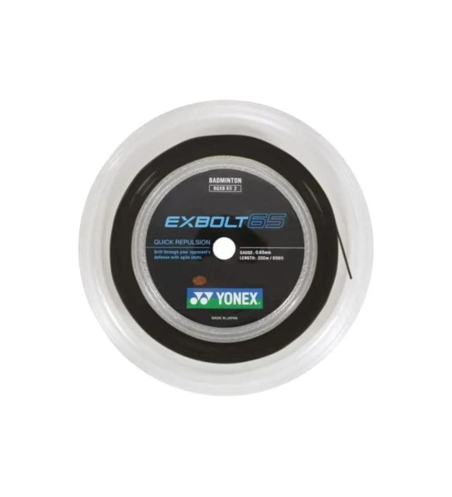 Yonex Exbolt 65 Badminton Kordajı 0.65 mm / 200 M - Siyah