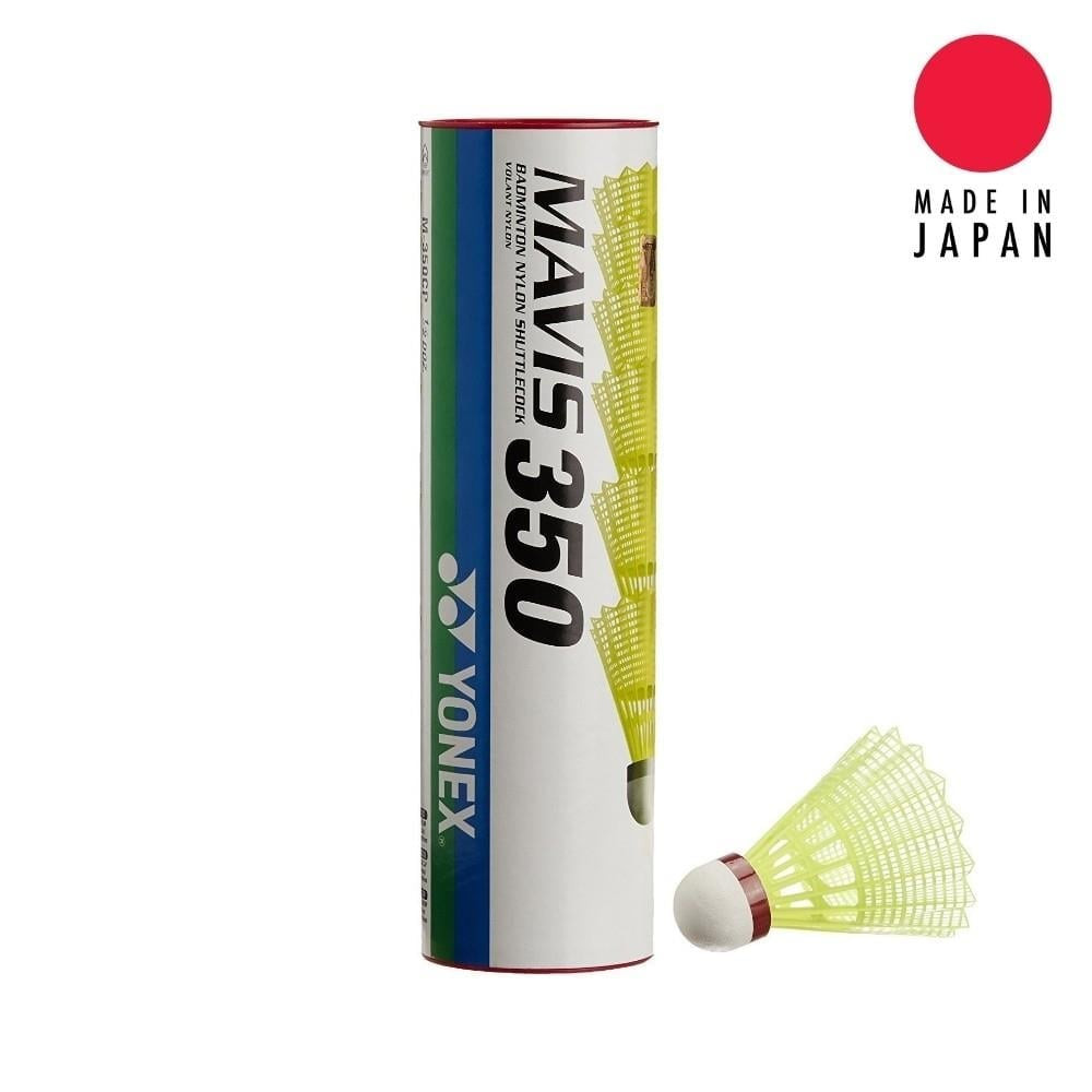 Yonex Mavis 350 (6'lı) Sarı Badminton Topu - Kırmızı Bant