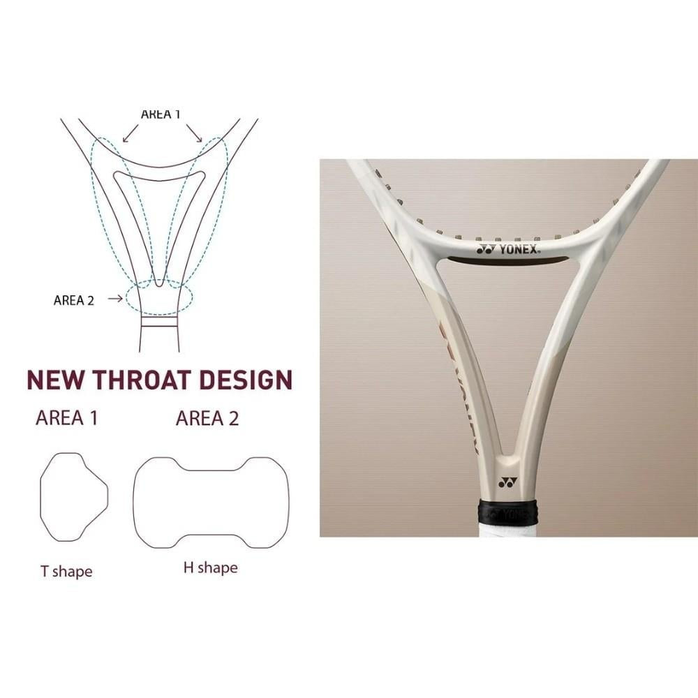 Yonex Vcore 100 Inch 300 Gram (Kordajsız) 7. Jenerasyon Kum Beji Tenis Raketi - 3