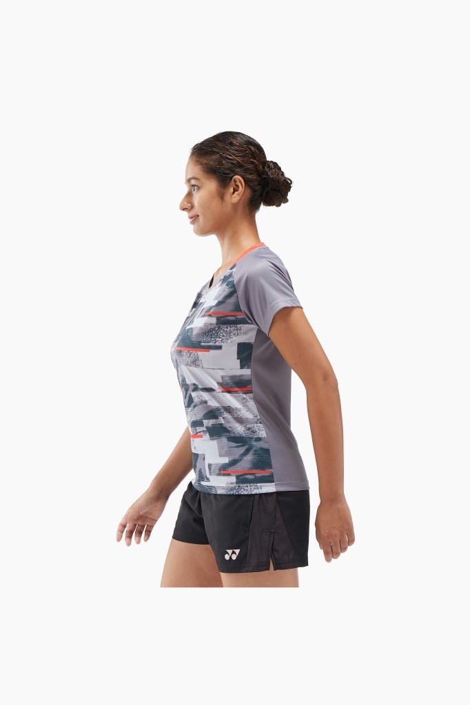 Yonex YY24 YW0034 Kadın Spor Gri Tişört - 4