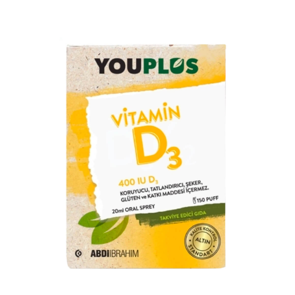 Youplus Vitamin D3 400IU Oral Sprey  20 ml