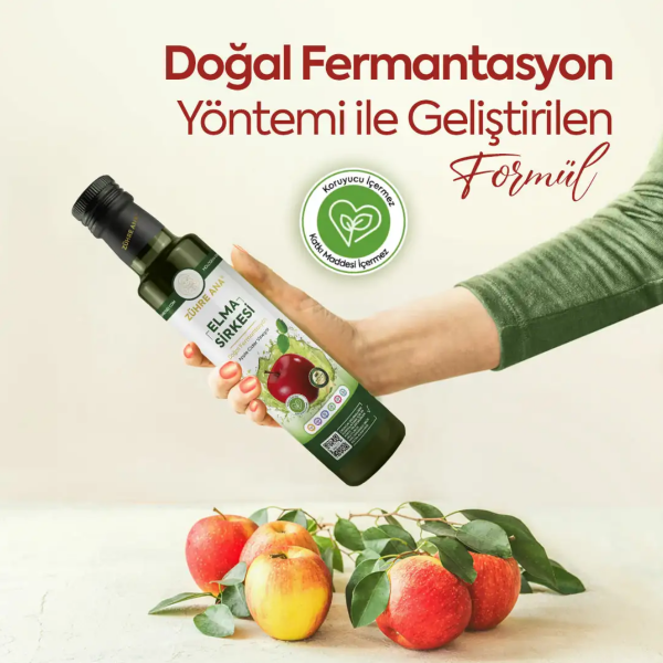 Zühre Ana Elma Sirkesi Doğal Fermantasyon  500 ml - 2