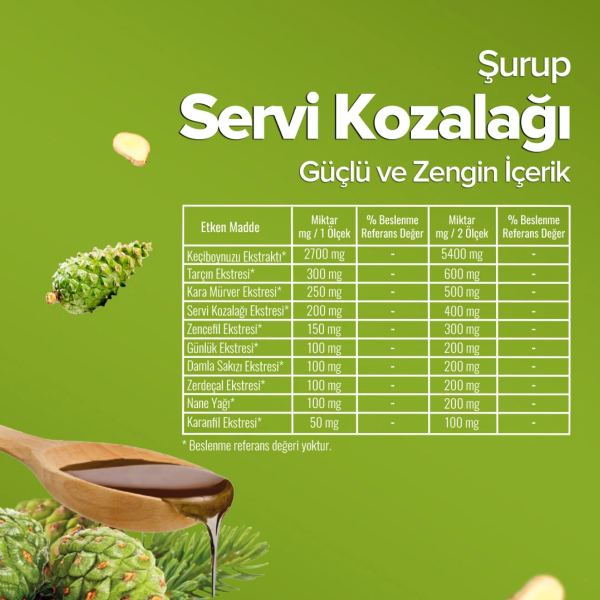 Zühre Ana Servi Kozalağı Şurubu  500 ml - 2